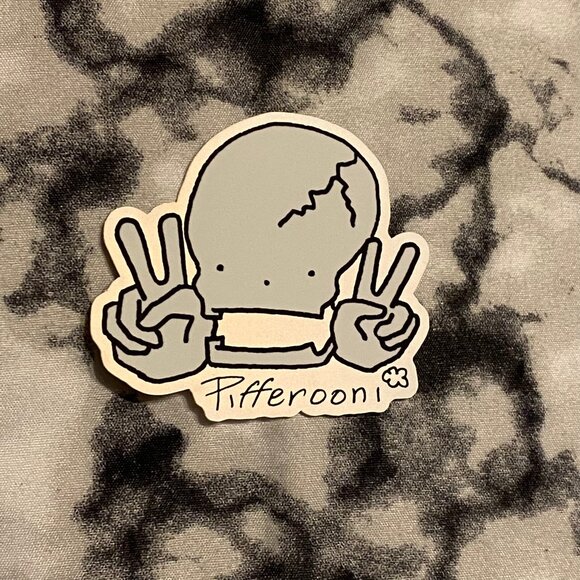 Pifferooni Original Skull Large Holographic Glitter Sticker Pack - Picture 4 of 6